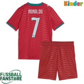 Portugal Cristiano Ronaldo #7 Replik Heimtrikot Kinder WM 2026 Kurzarm (+ Kurze Hosen)